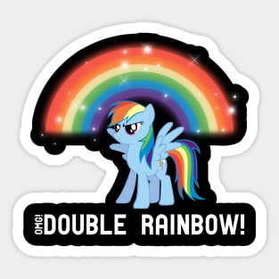 OMG! Double Rainbow! Sticker